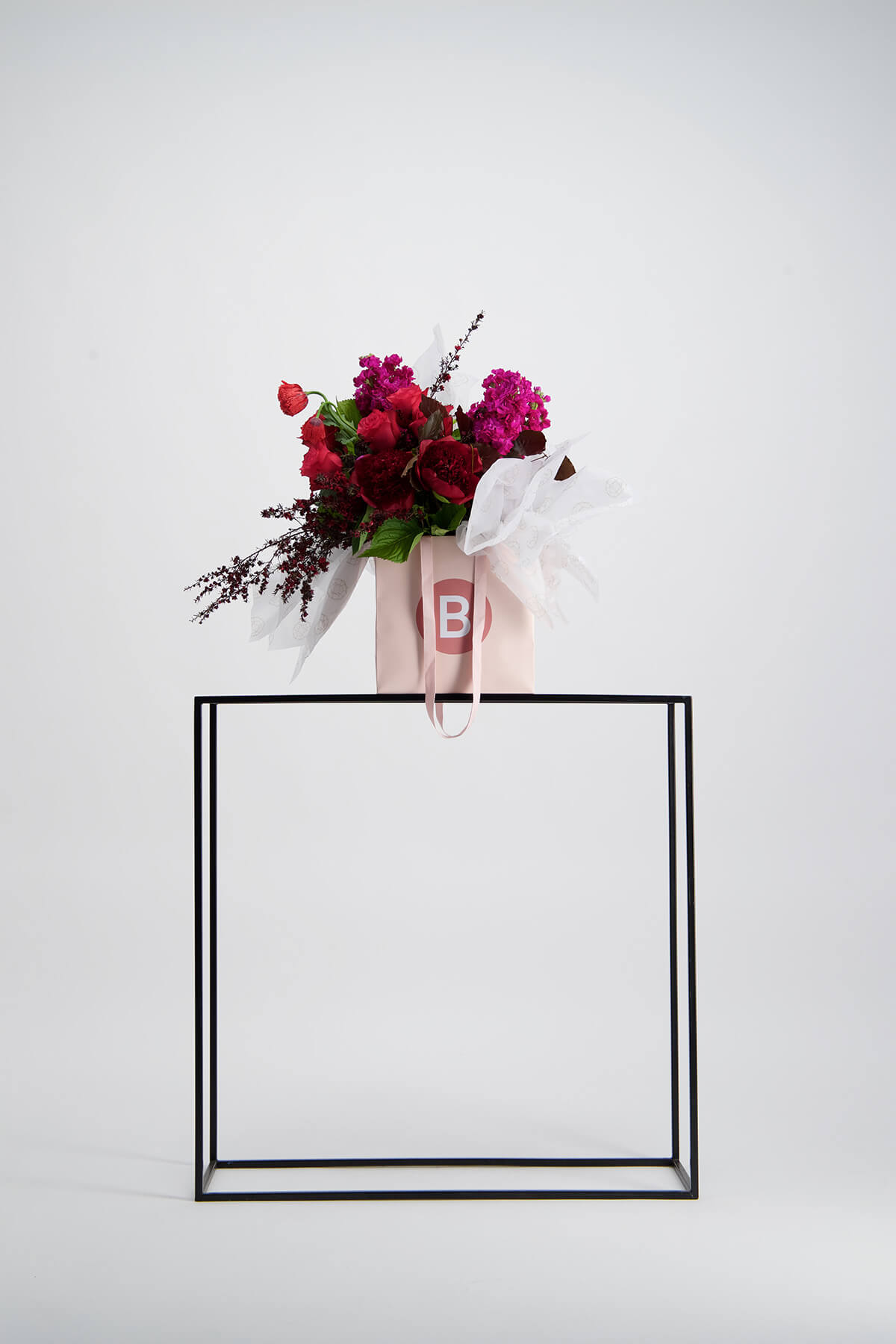 Fresh flower photoshoot with BLUSH flowers Auckland