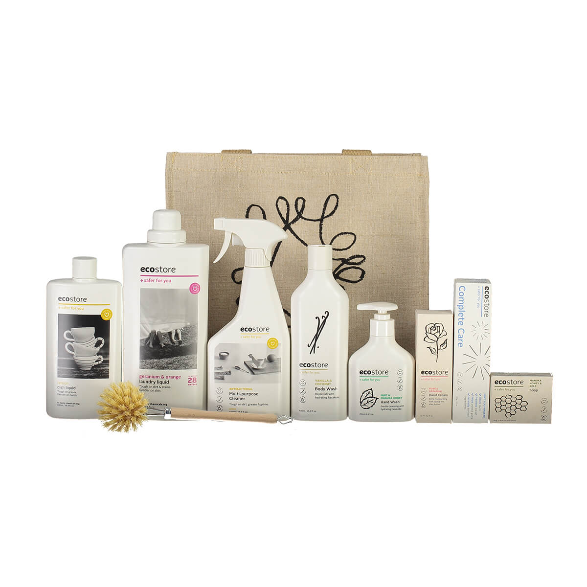 ecostore full range of home cleaning product photography