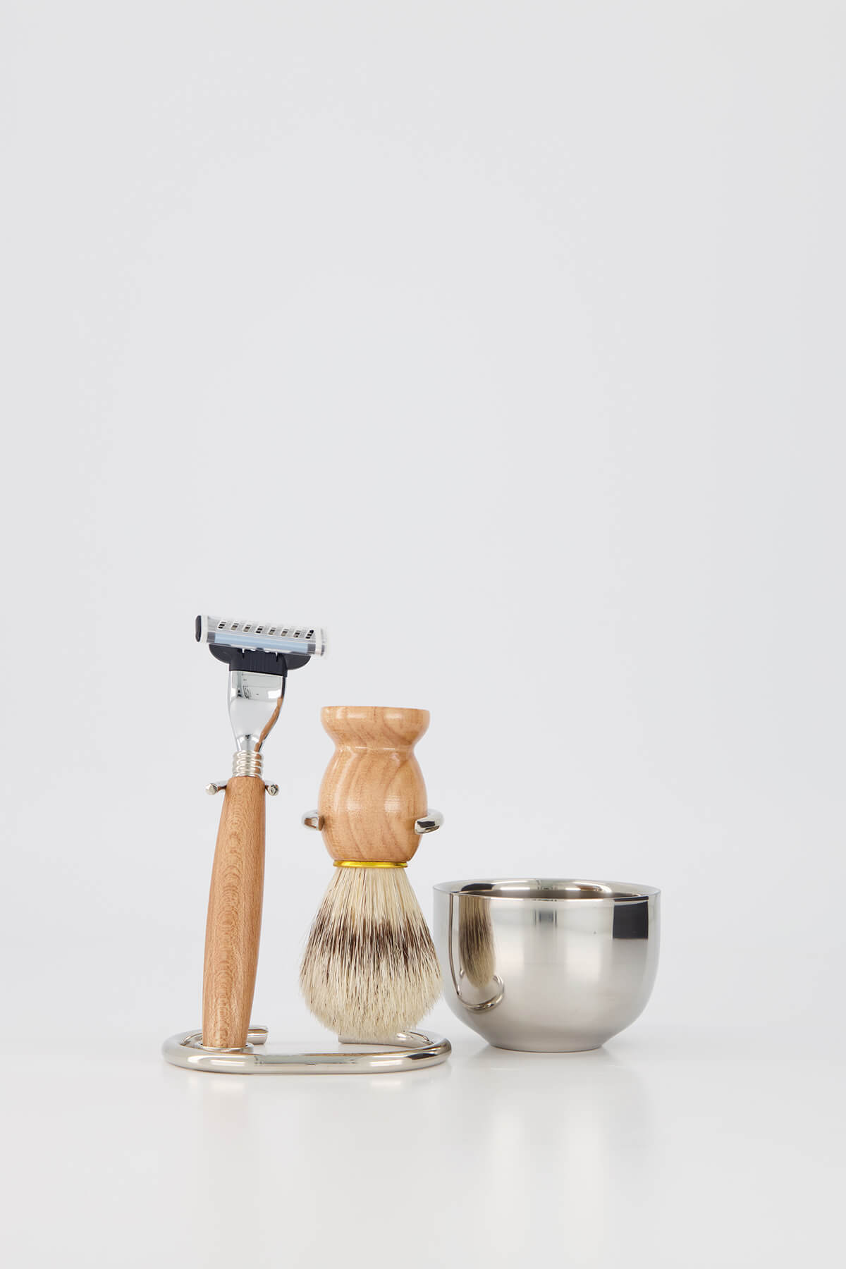 Shaving kit FMCG product photography in studio Auckland